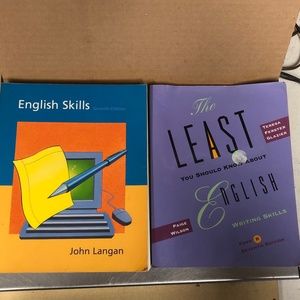 2 College Textbooks - English Skills & The Least you should Know about English